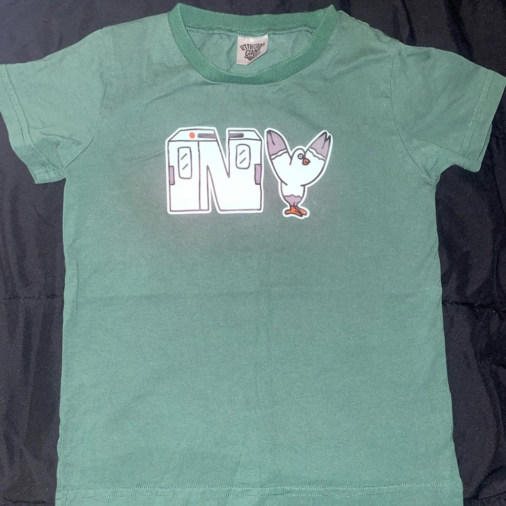 We Are Little Giants Green NY theme short sleeve tee shirt.